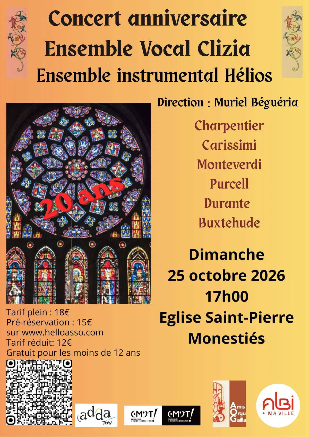 Concert anniversaire des 20 ans de musique baroque