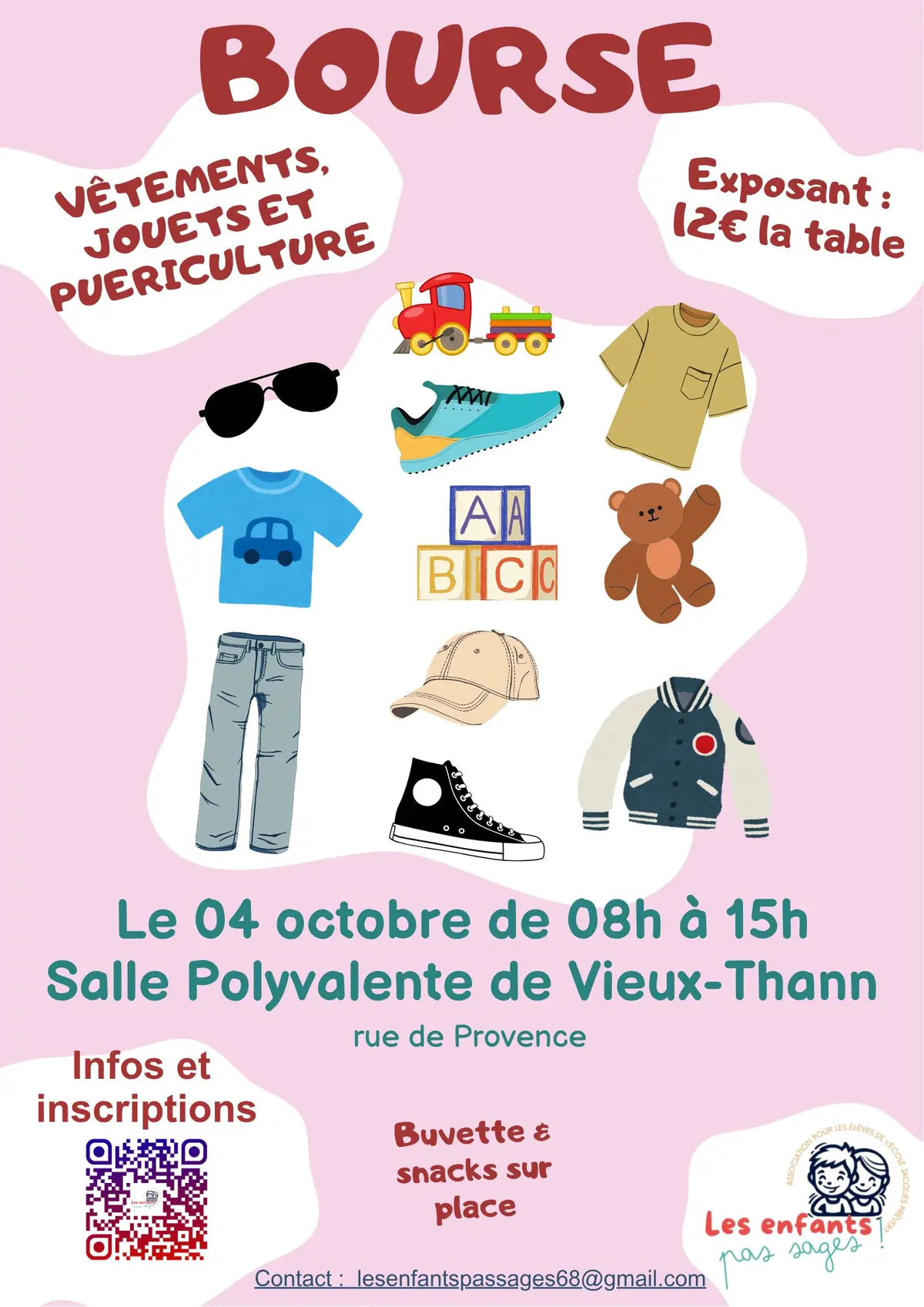 Bourse aux vêtements, jouet et puériculture