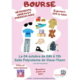 Bourse aux vêtements, jouet et puériculture