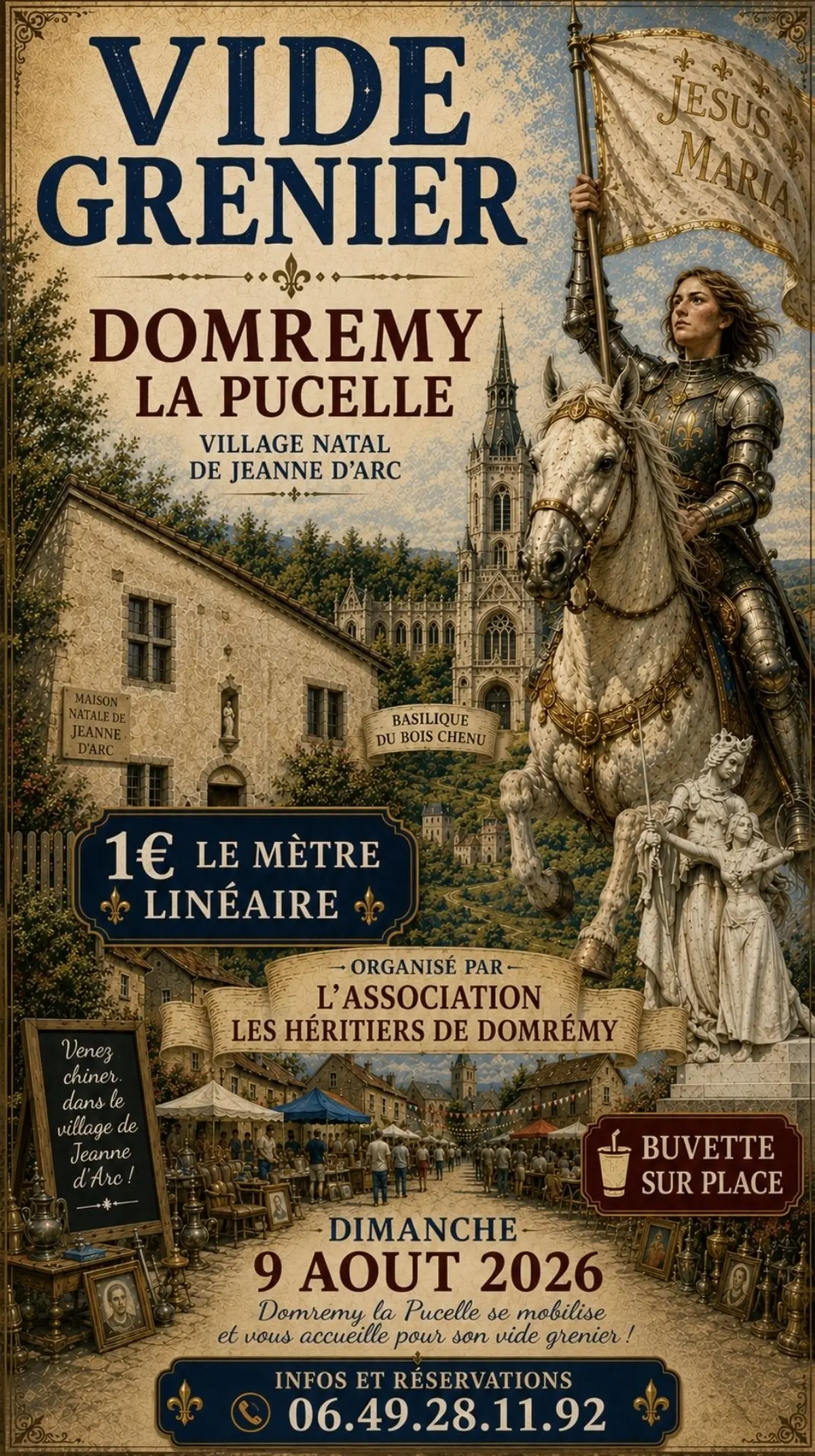 Vide grenier des héritiers de domremy 