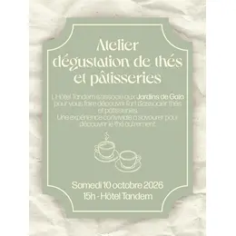 Atelier dégustation thés & pâtisseries - accords gourmets