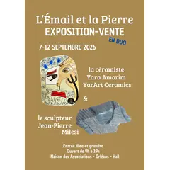 L'Email et la Pierre, Exposition, Maison des Associations d'Orléans, 7 -12 /09
