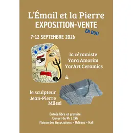 L'Email et la Pierre, Exposition, Maison des Associations d'Orléans, 7 -12 /09
