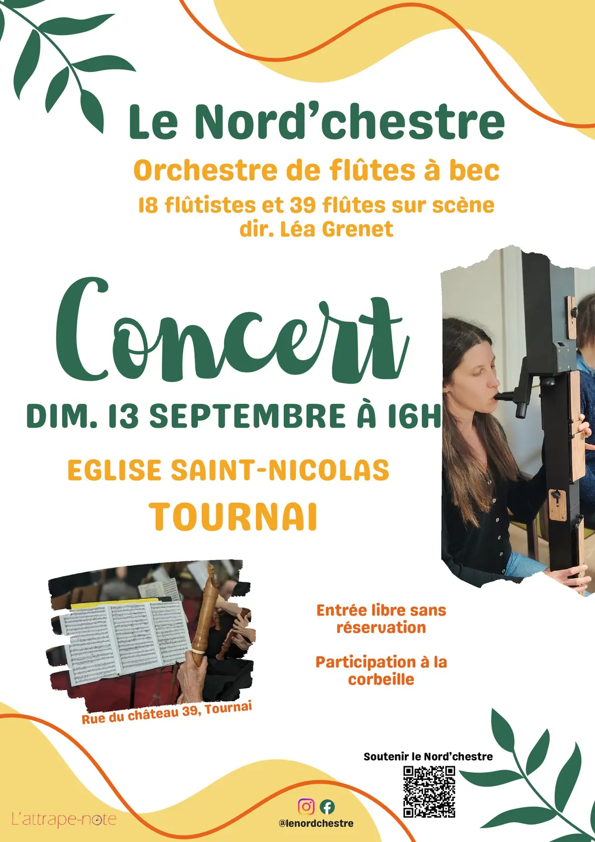 Concert du Nord'chestre - Orchestre de flûtes à bec