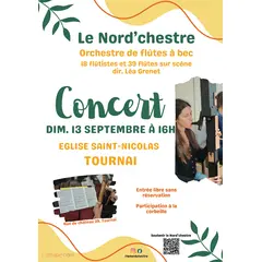 Concert du Nord'chestre - Orchestre de flûtes à bec