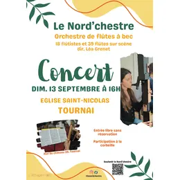 Concert du Nord'chestre - Orchestre de flûtes à bec