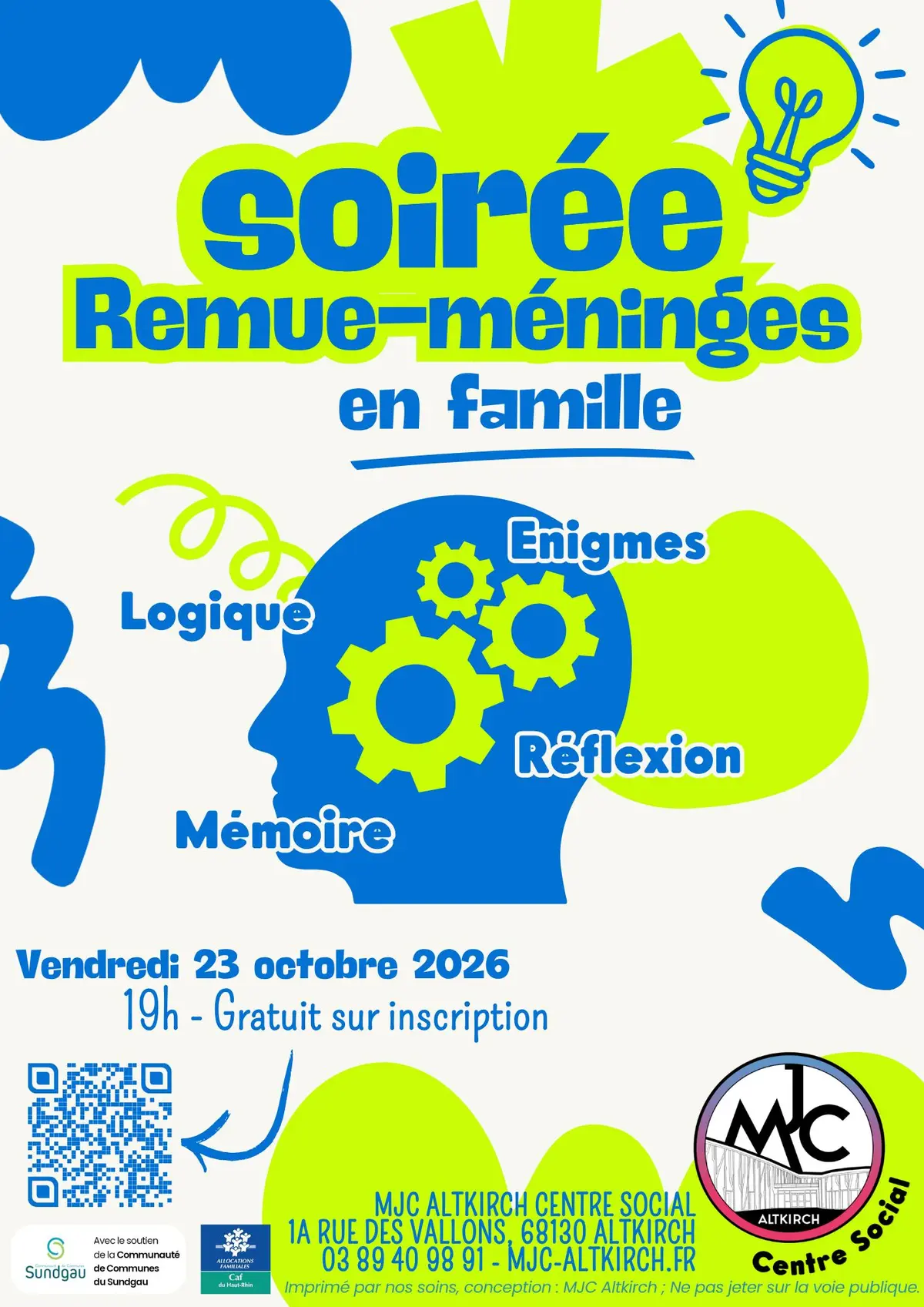Soirée Remue-Méninges en famille