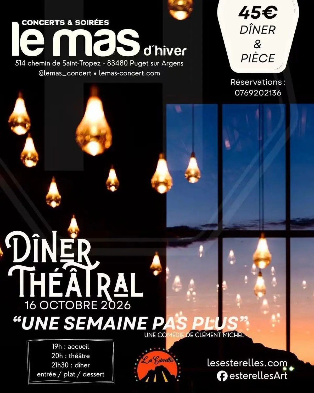 D&icirc;ner th&eacute;&acirc;tral 