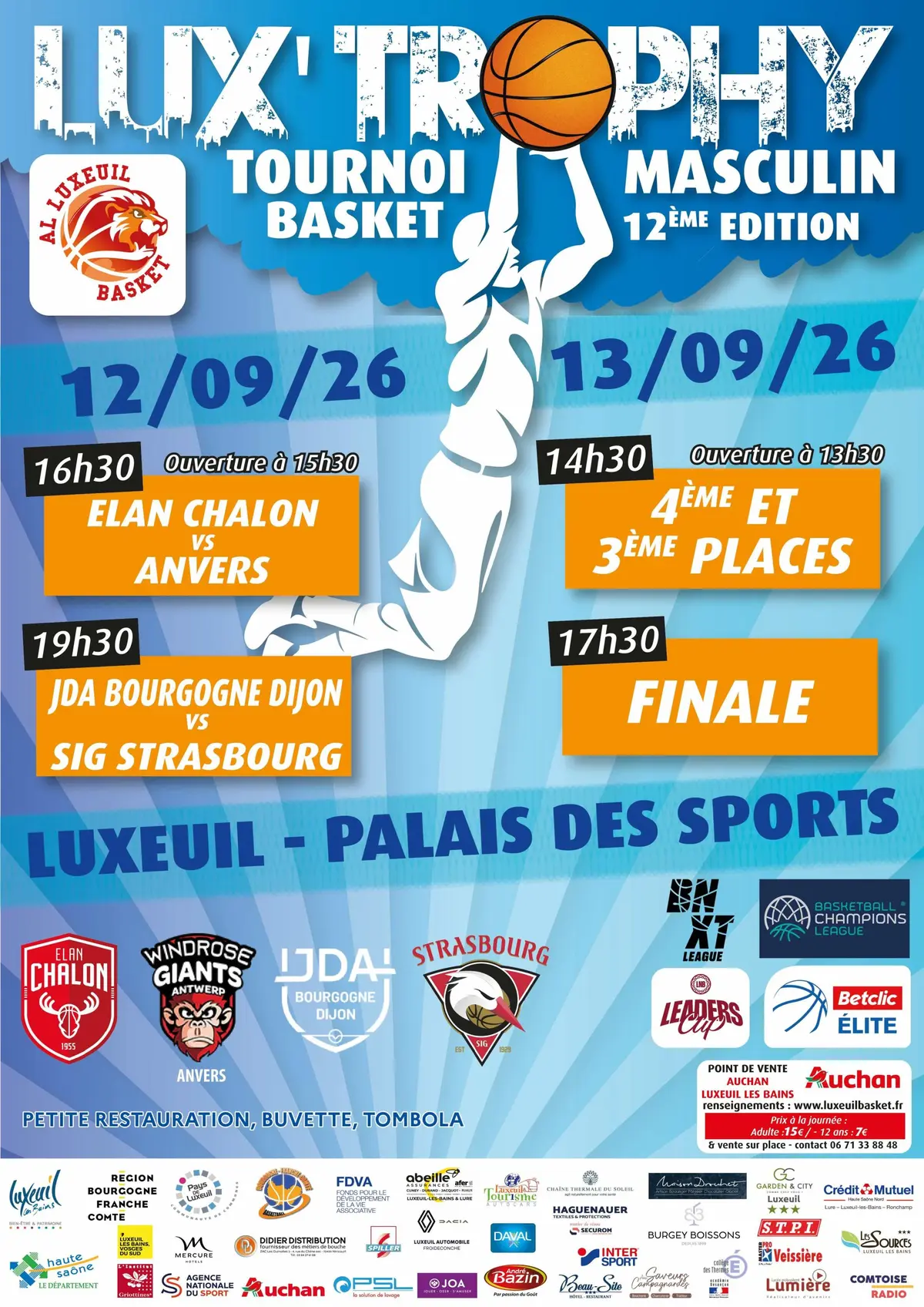 Tournoi International masculin Lux trophy - 12ème Édition
