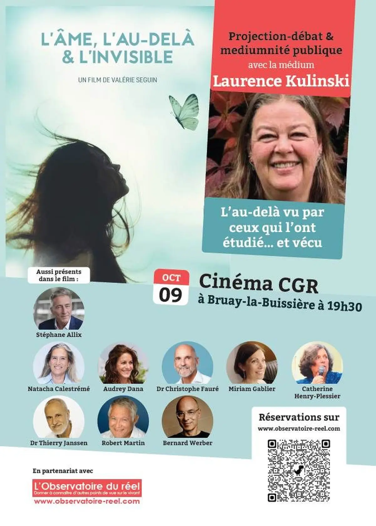 Projection débat l'Âme l'au delà et l'invisible + séance de médiumnité publique