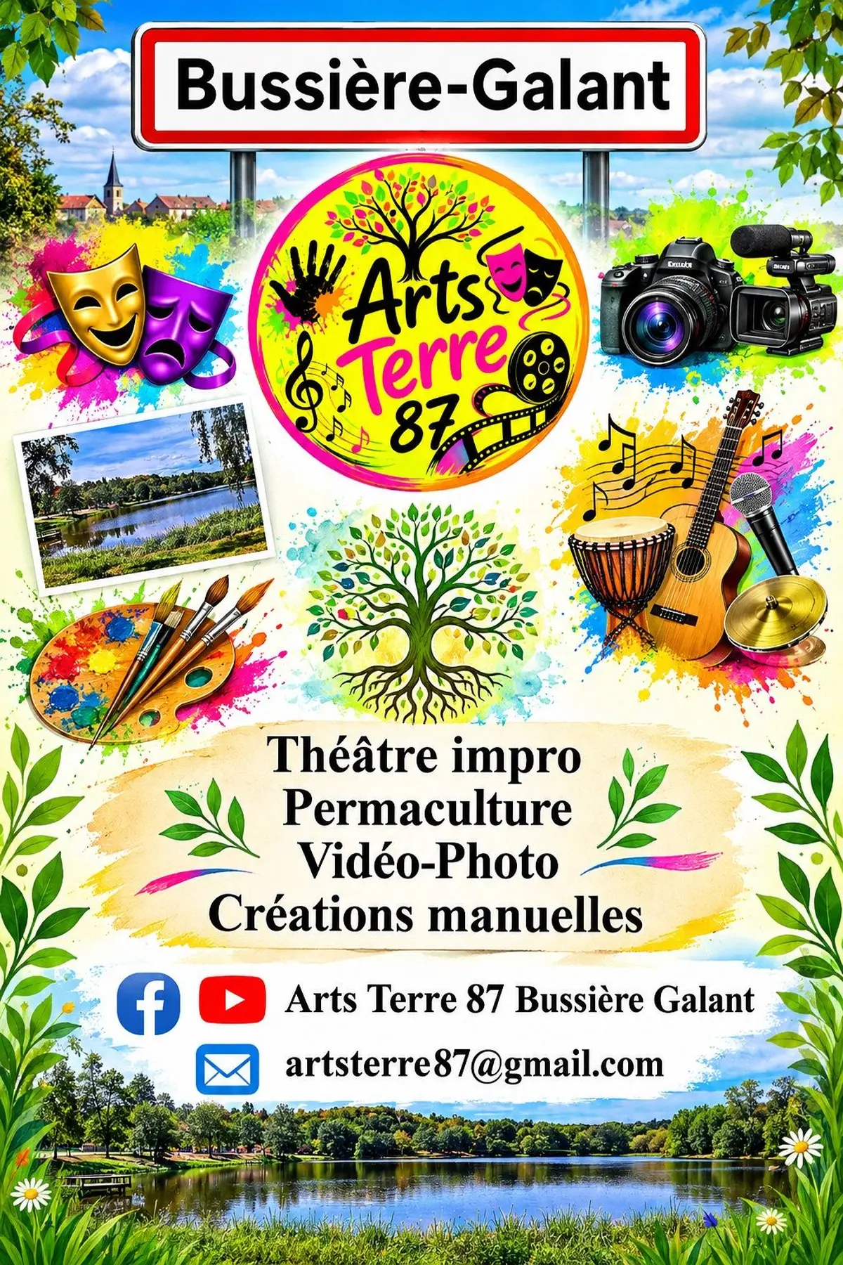 Théâtre jeux improvisation Bussière Galant 87230