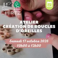 Atelier créatif Confection de boucles d'oreilles &copy; Domaine du Hirtz