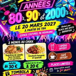 Soirée annes 80-90-2000