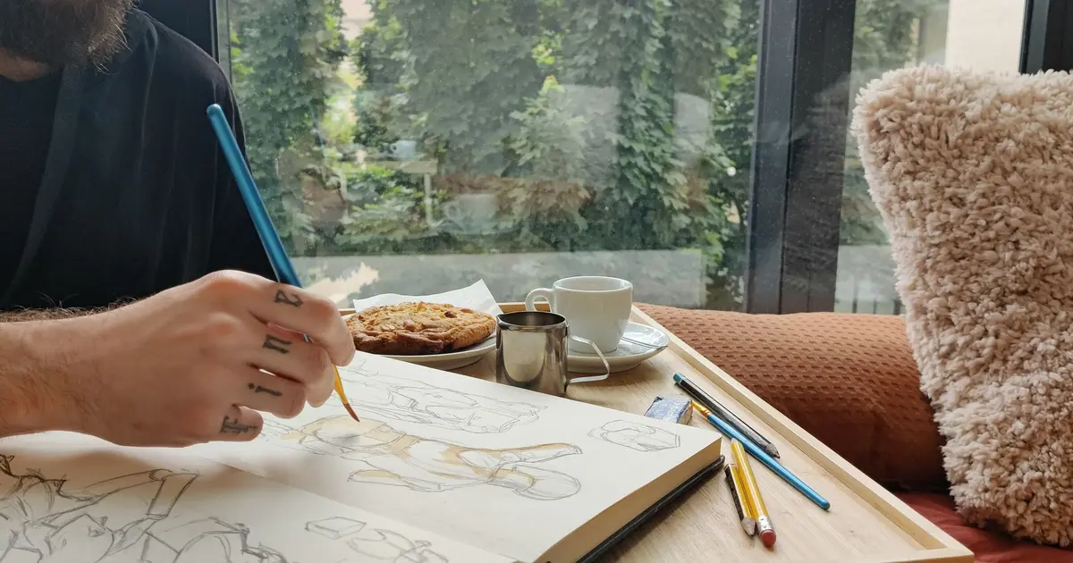 café cookie croquis