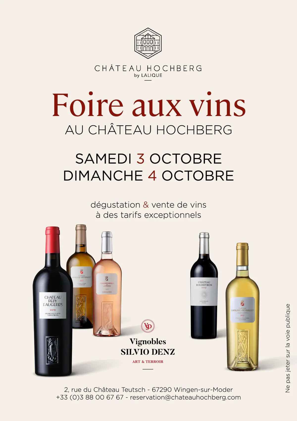 3ème édition de la Foire aux Vins du Château Hochberg