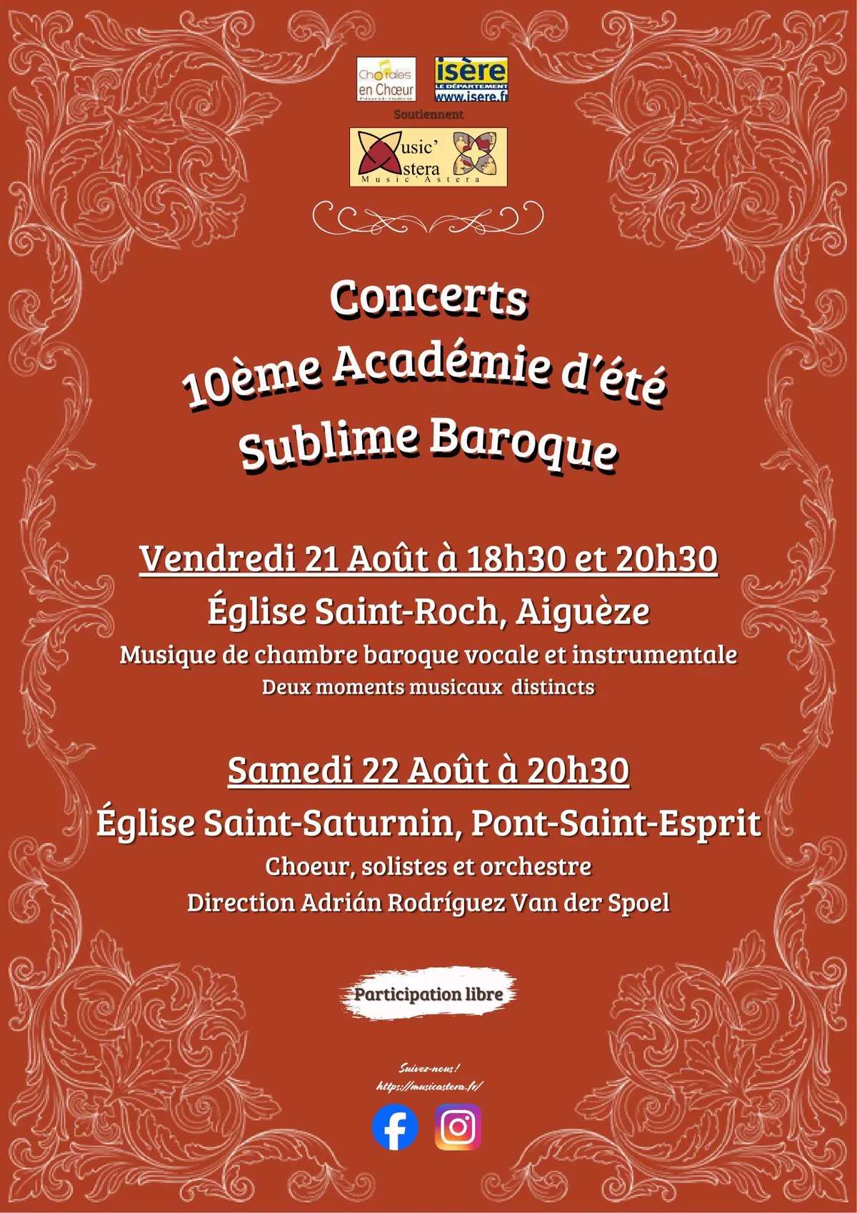 10ème académie d'été Sublime Baroque