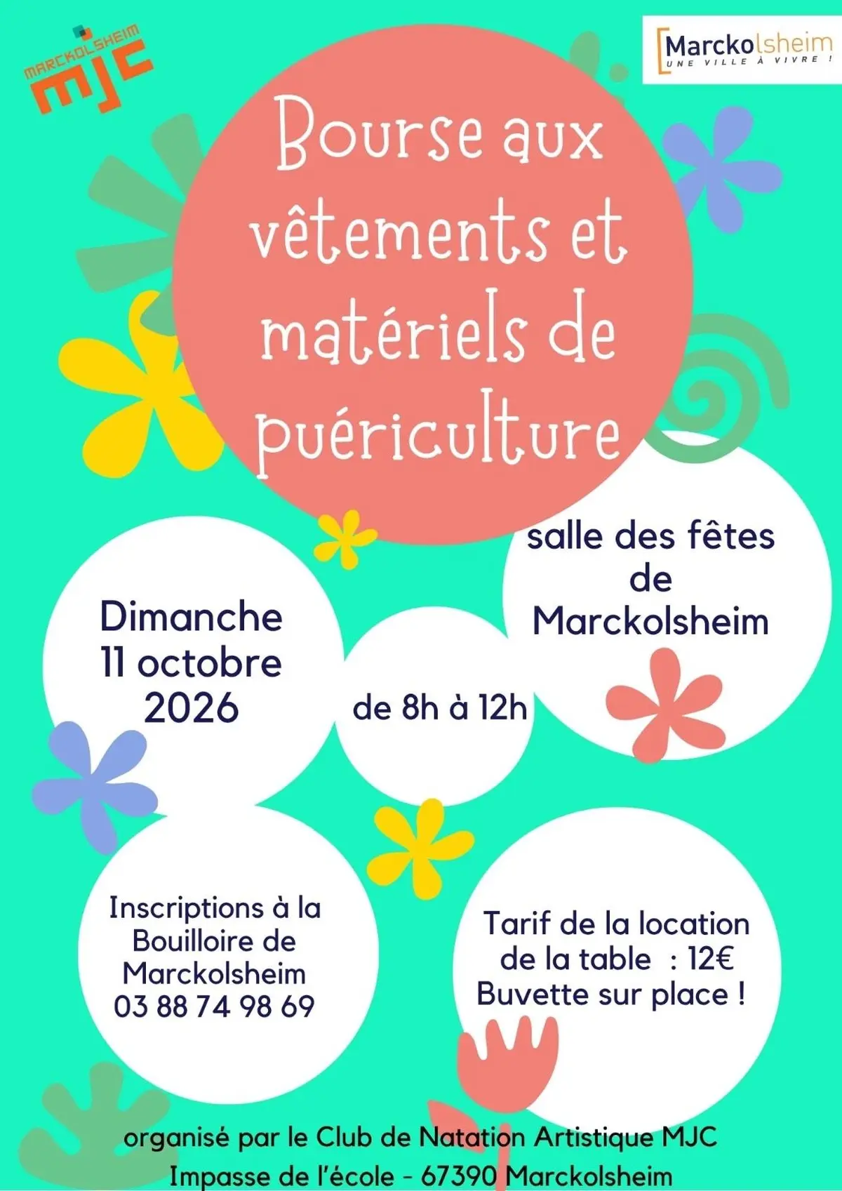 Bourse matériel et vêtements de puériculture