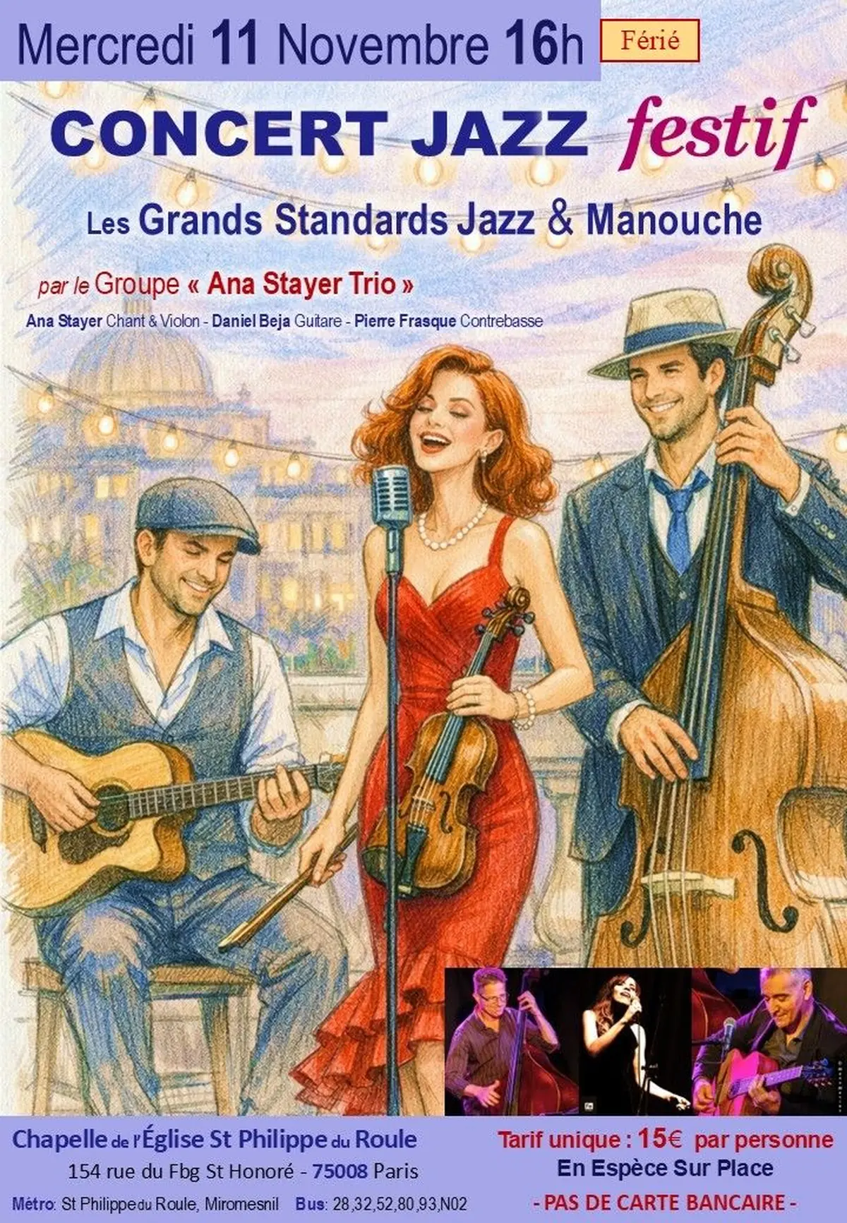 Concert JAZZ  festif