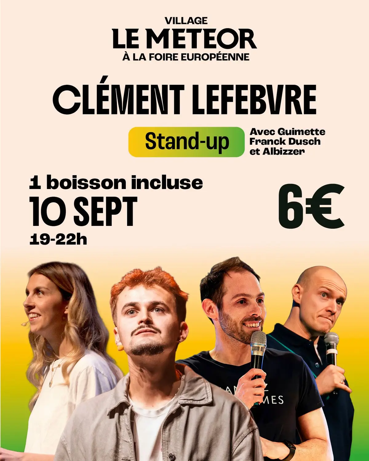 Soirée Stand-Up à la Foire Européenne