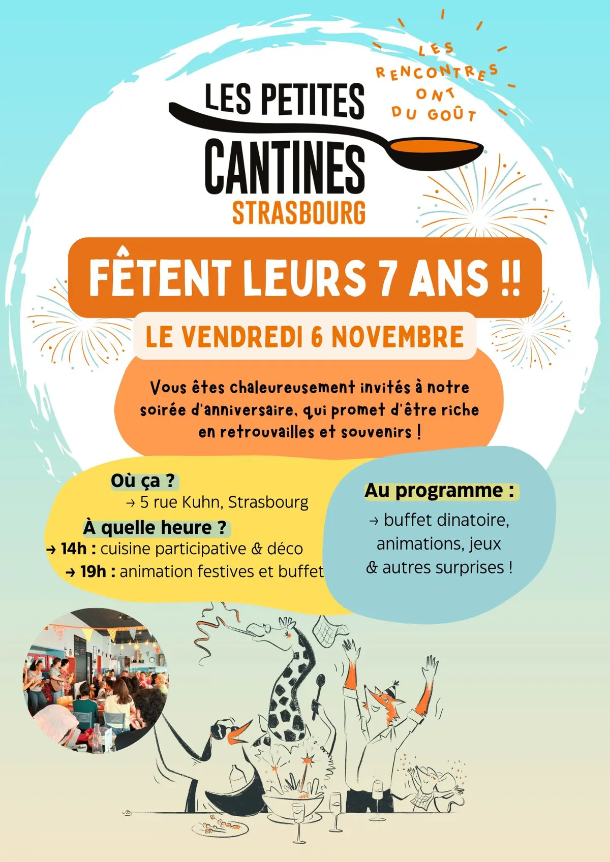 Fête d'Anniversaire des petites cantines de Strasbourg