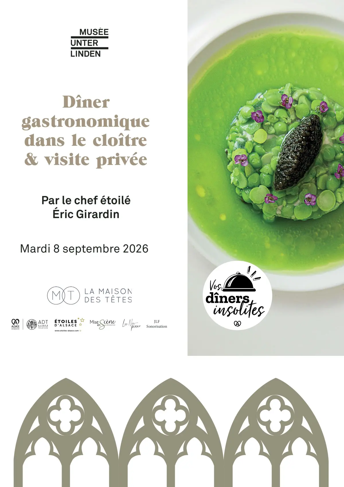 Dîner étoilé & visite insolite dans le cloître du Musée Unterlinden