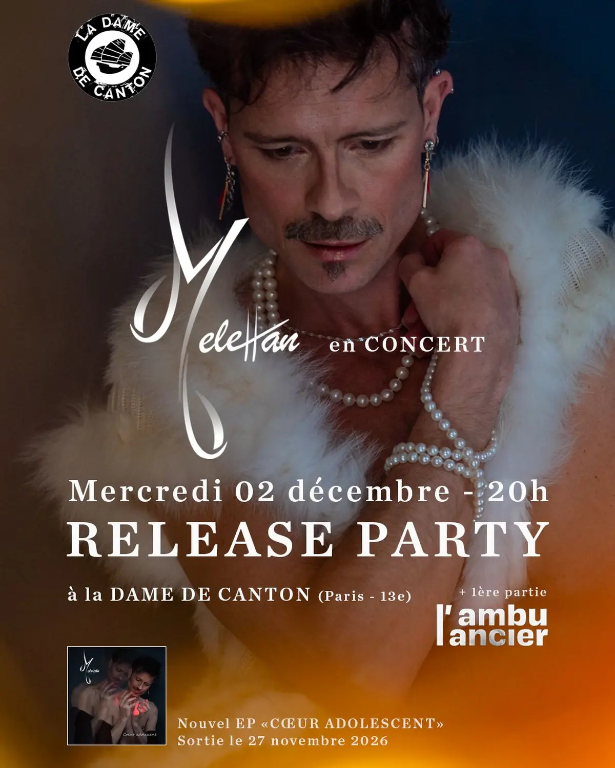 Concert Melehän + L’Ambulancier - Release Party “Coeur Adolescent”