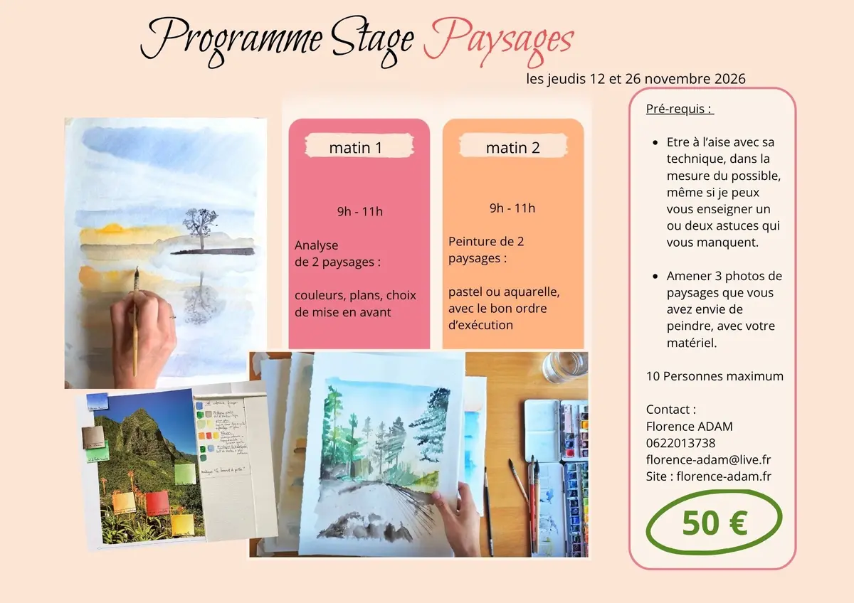 Stage Dessin/Peinture de Paysages
