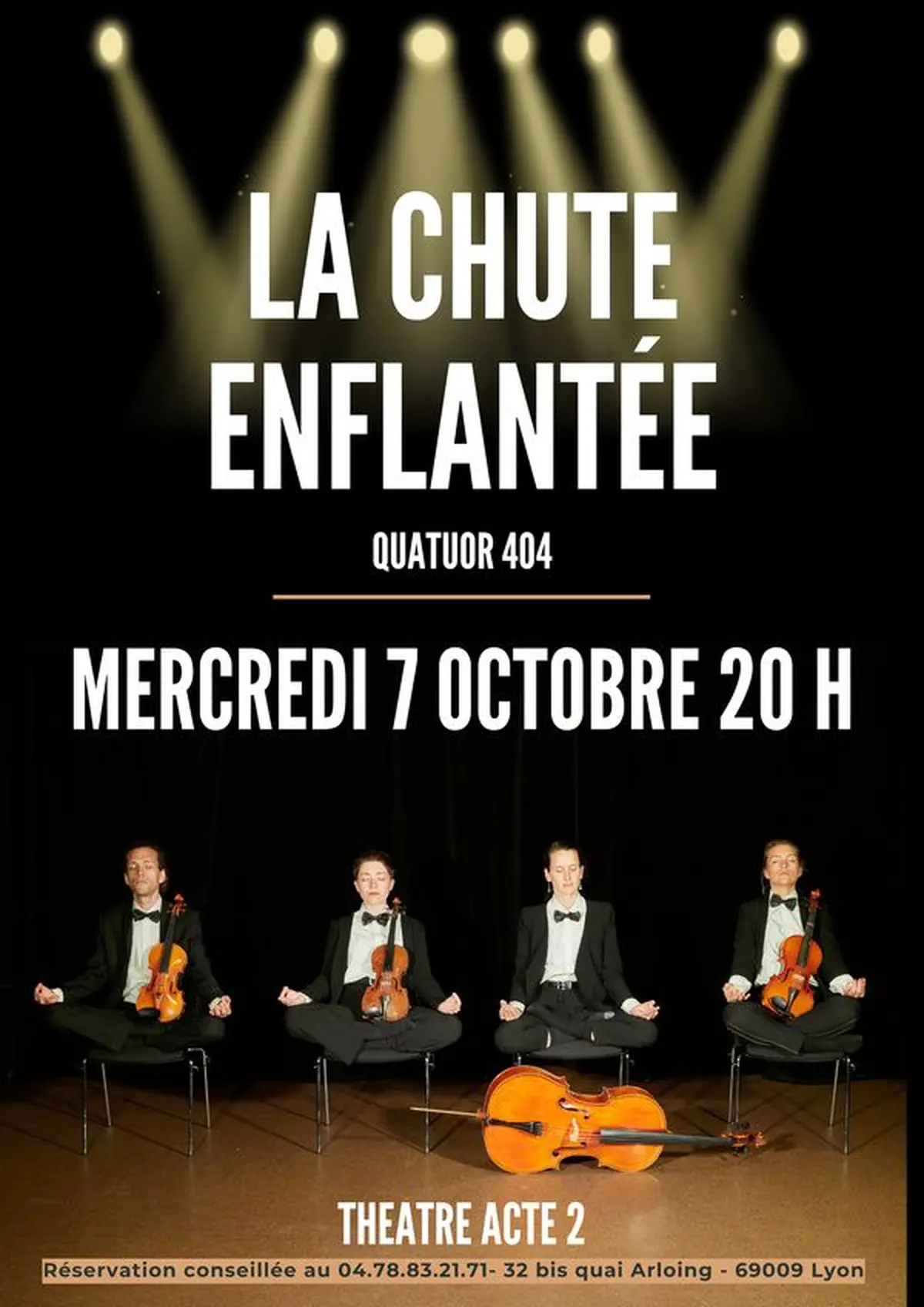   La Chute Enflantée  -Cie   Quatuor  404  
