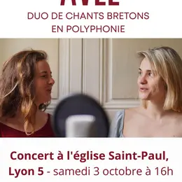 Concert de chants polyphoniques bretons - duo Avel