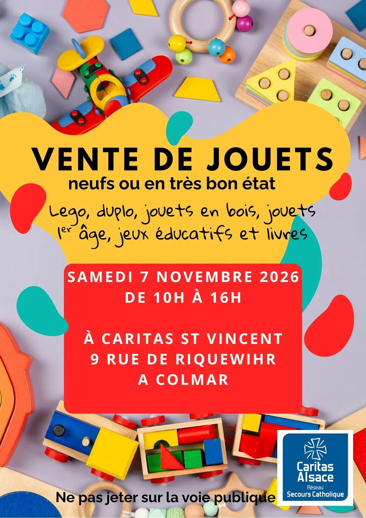 Vente de jouets neufs ou en très bon état
