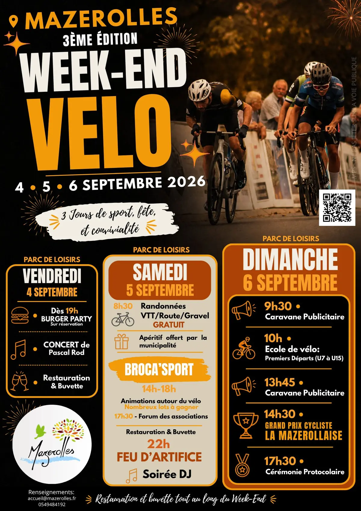 Weekend Vélo et Feu d'Artifice