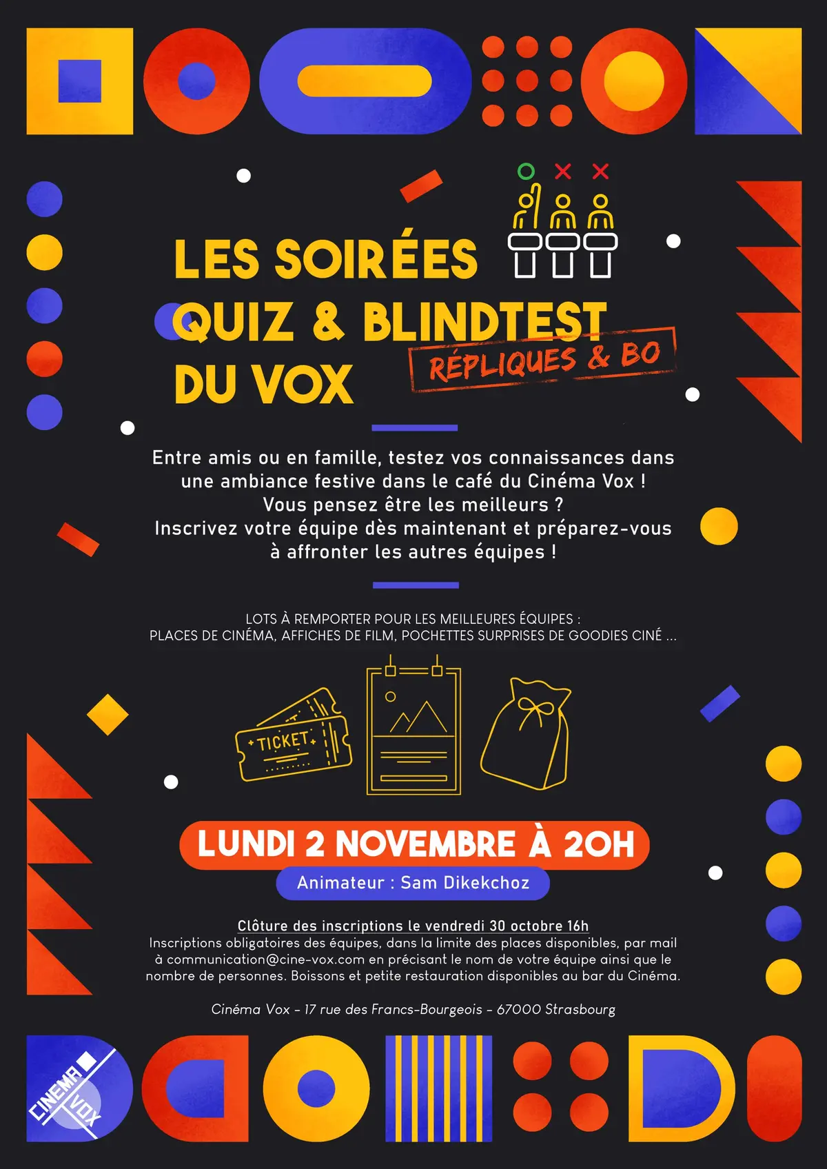 Les soirées quizz & blindtest du Vox