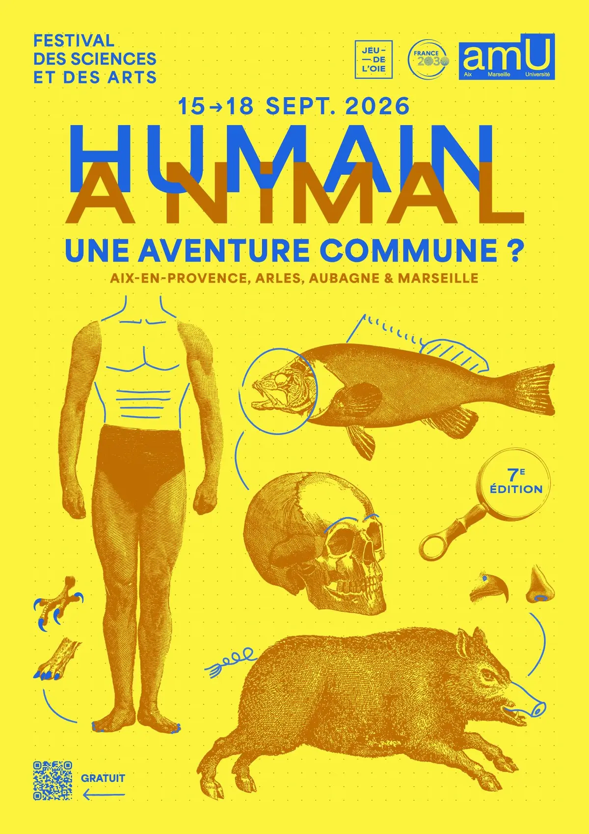 Festival des Sciences et des Arts 2026 - Humain/Animal. Une aventure commune ?
