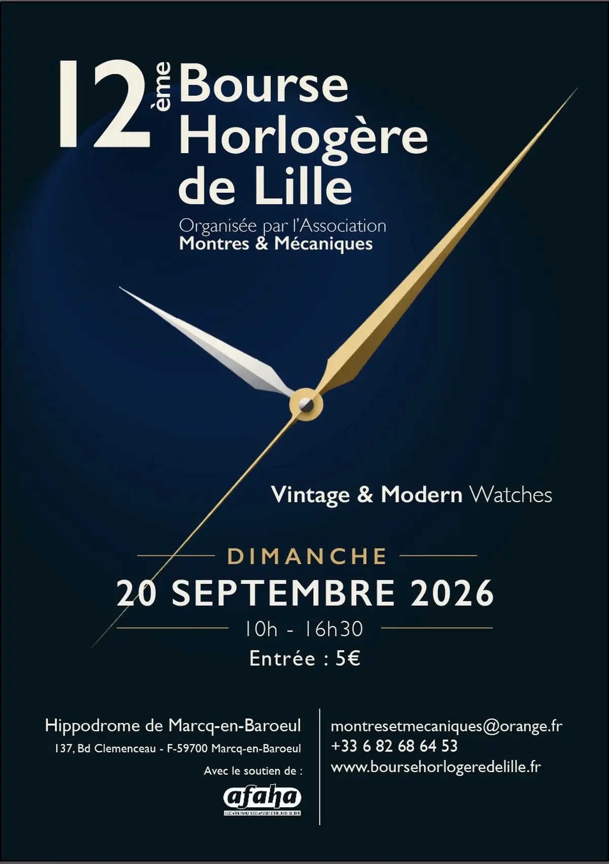 12ème Bourse internationale de montres et goussets d'occasion