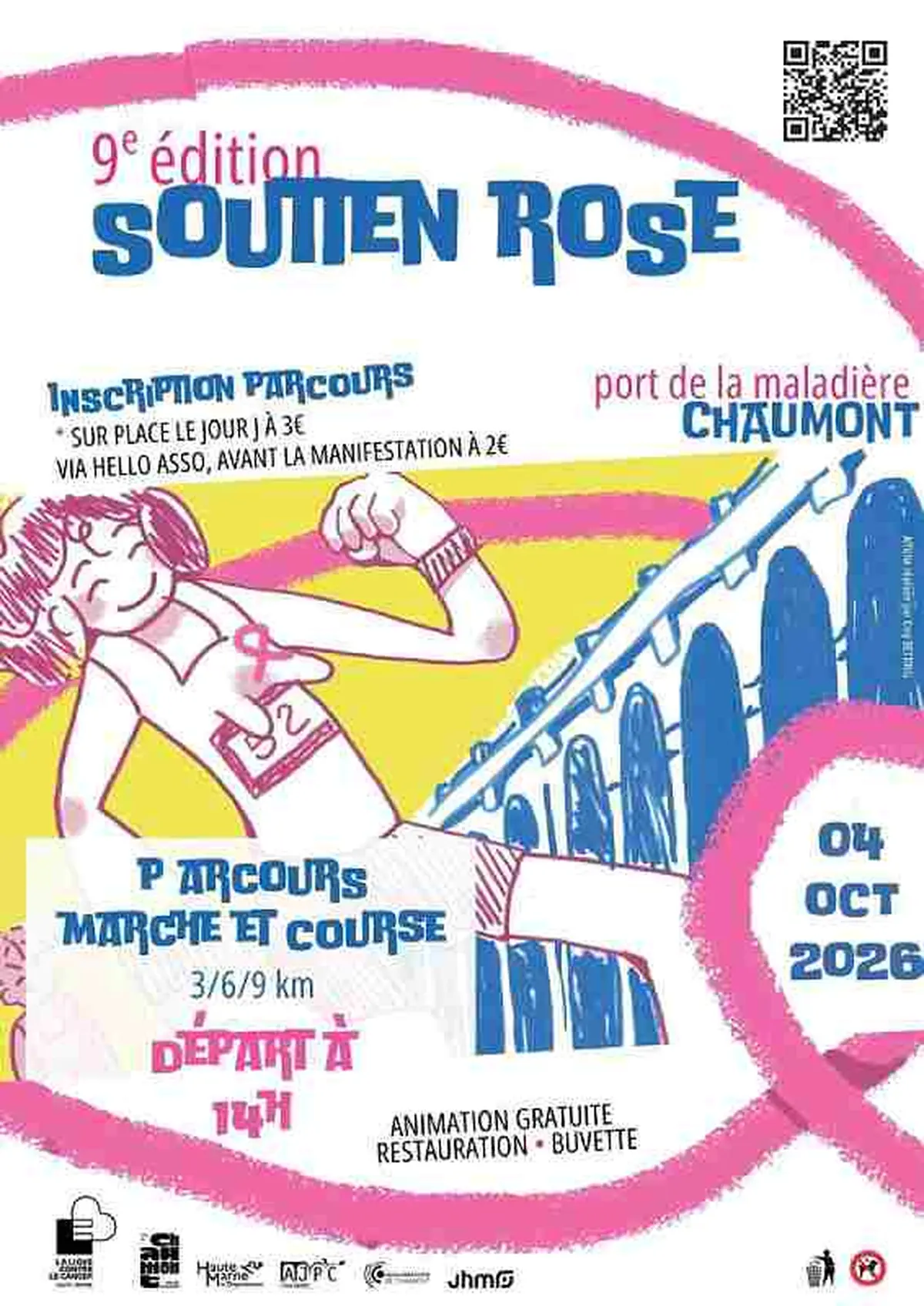 9e édition de soutien rose : marche et course