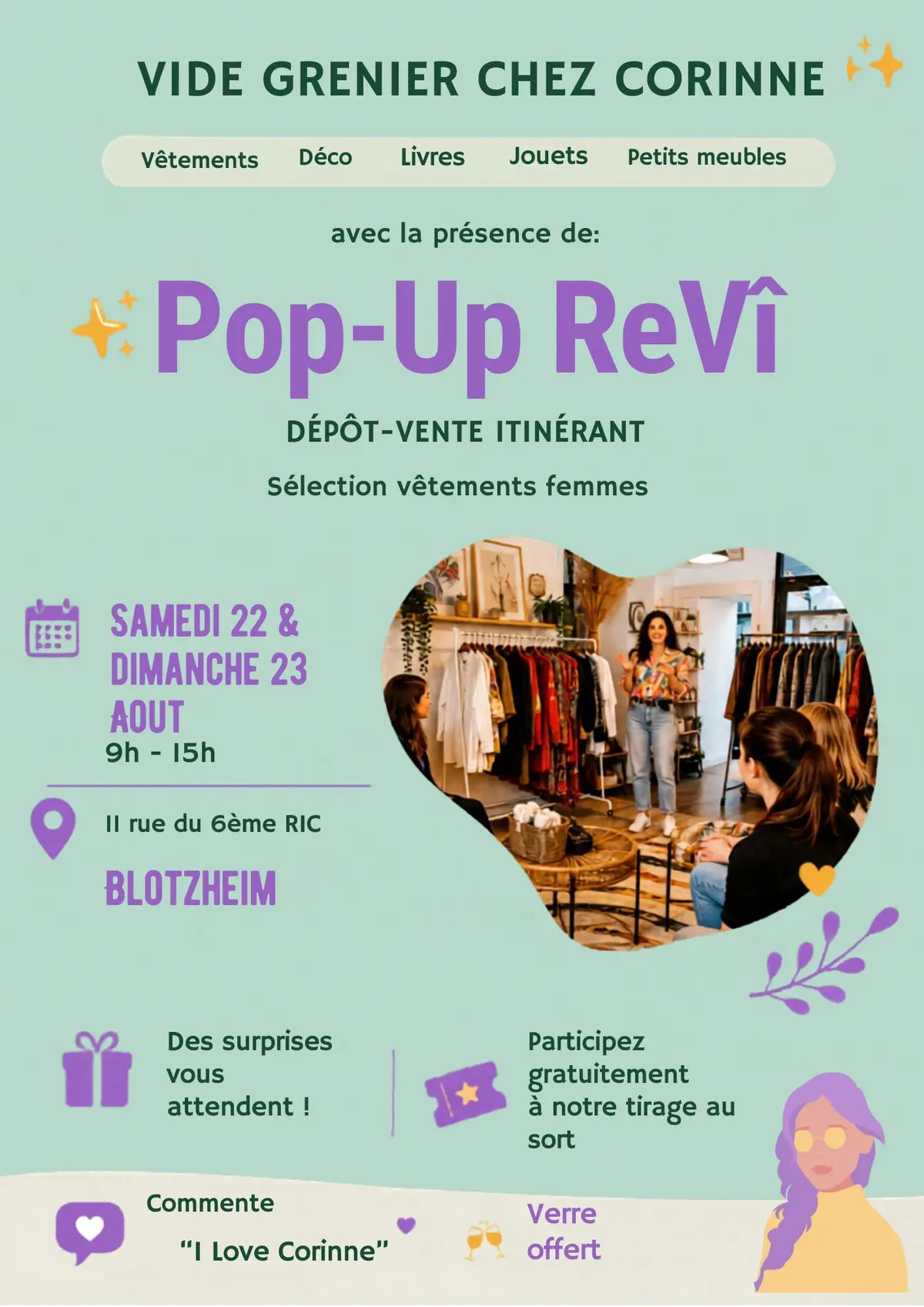 Vide grenier chez Corinne feat. PopUp ReVî