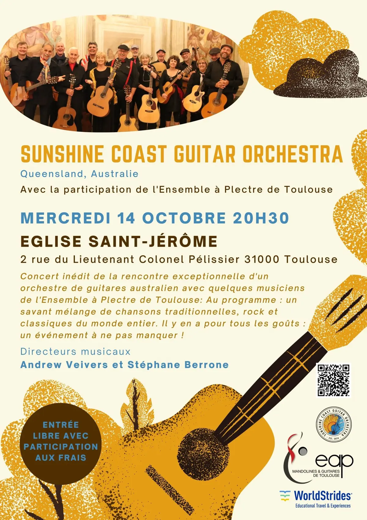 Sunshine Coast Guitar Orchestra avec Ensemble à  Plectre de Toulouse 