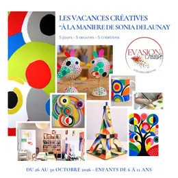 Atelier créatif enfants - A la manière de Delaunay - l'arbre couleurs sur toile 