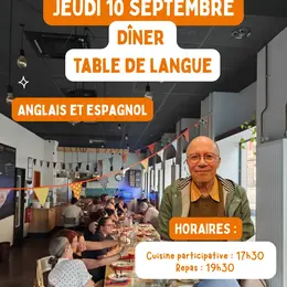 Dîner table de langues