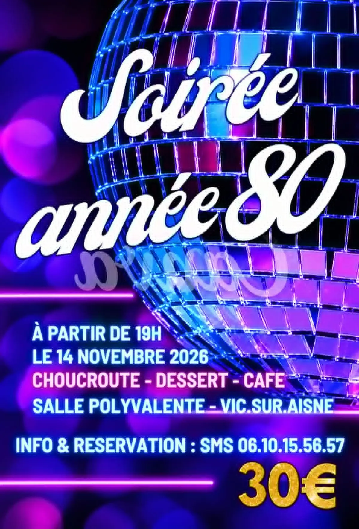 Soirée année 80