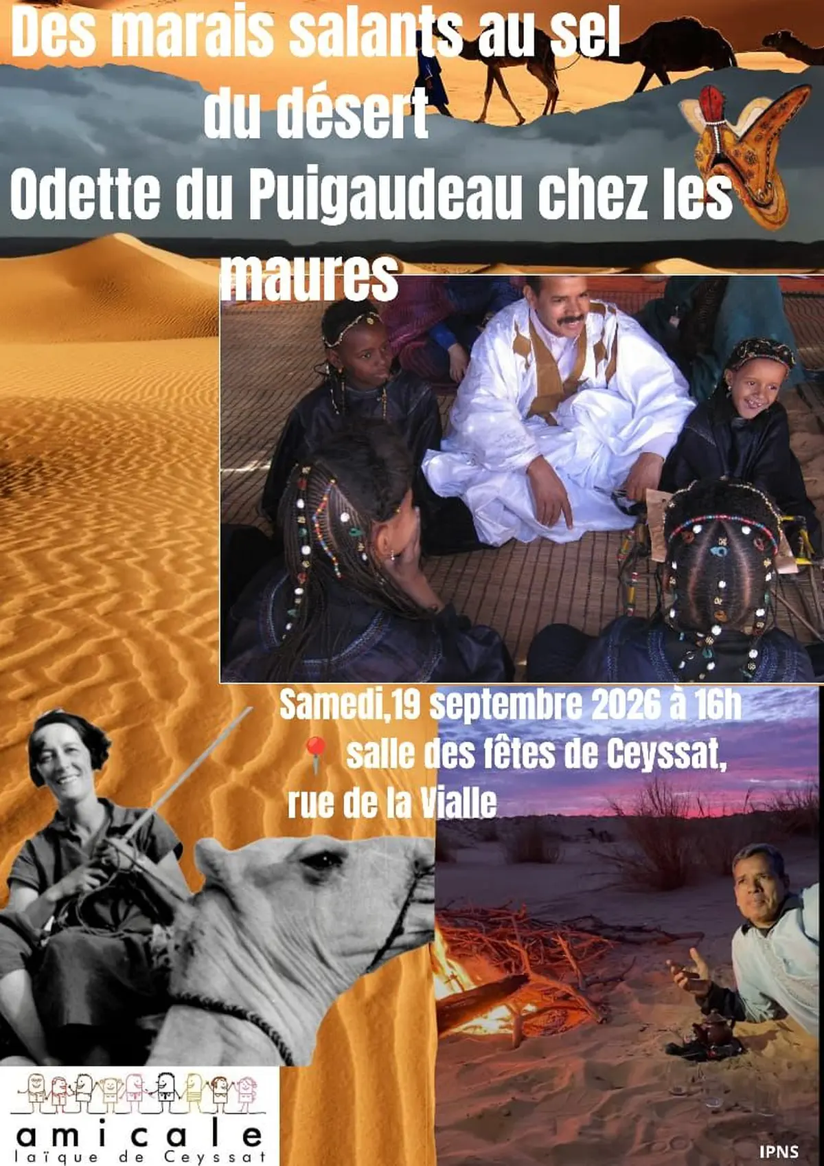 Des marais salants au sel du désert, Odette de Puigaudeau chez les maures