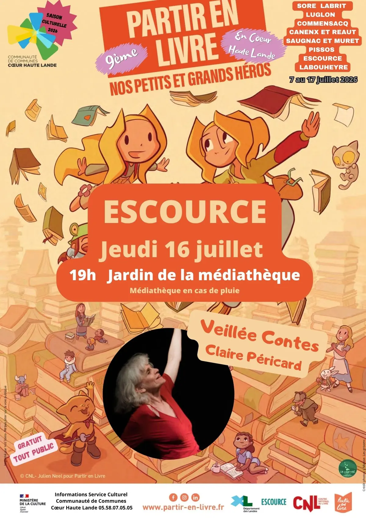 9ème Festival Partir en Livre en Coeur Haute Lande