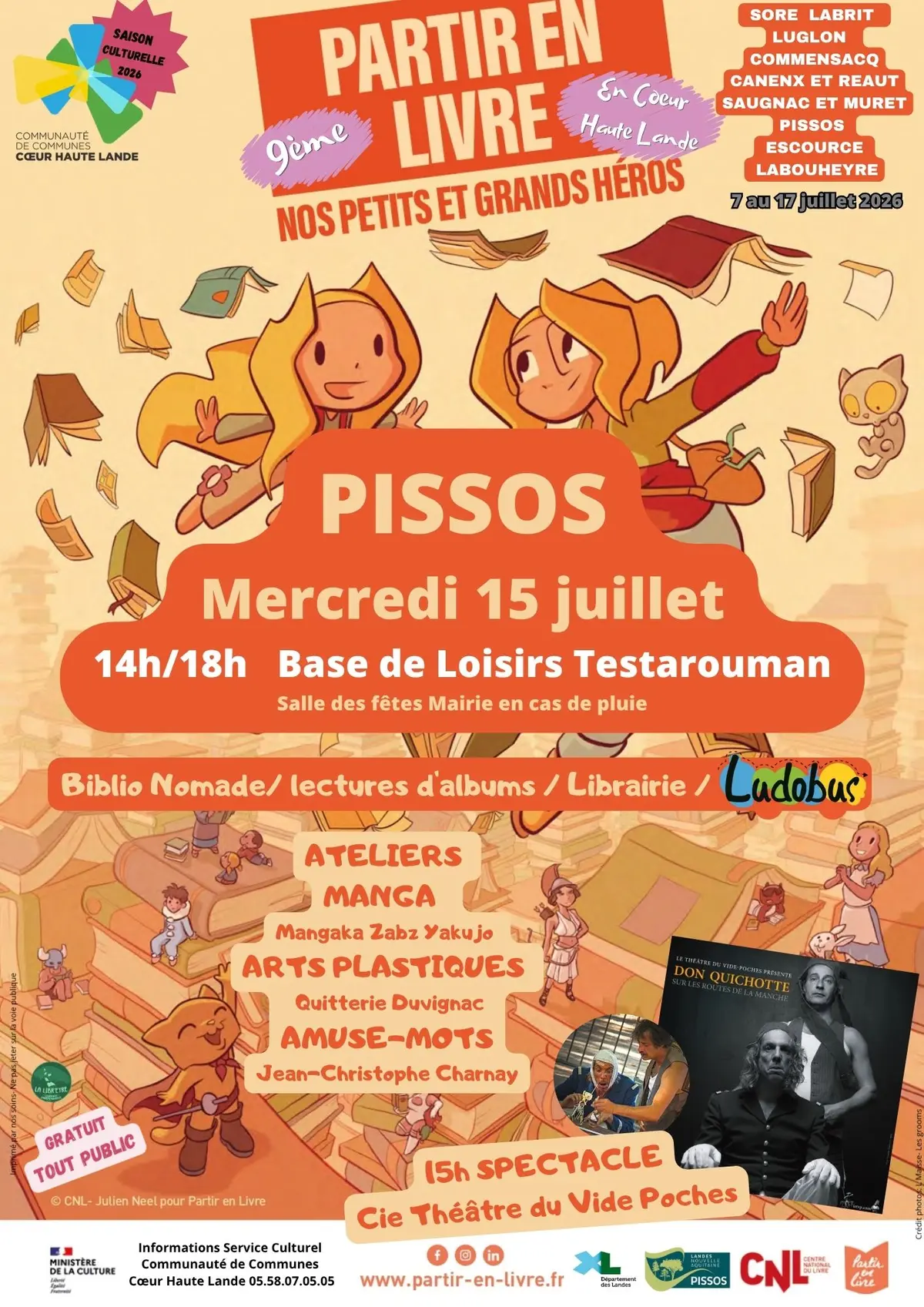 9ème Festival Partir en Livre en Coeur Haute Lande