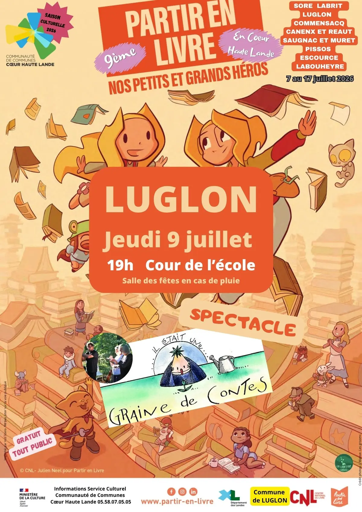 9ème Festival Partir en Livre en Coeur Haute Lande