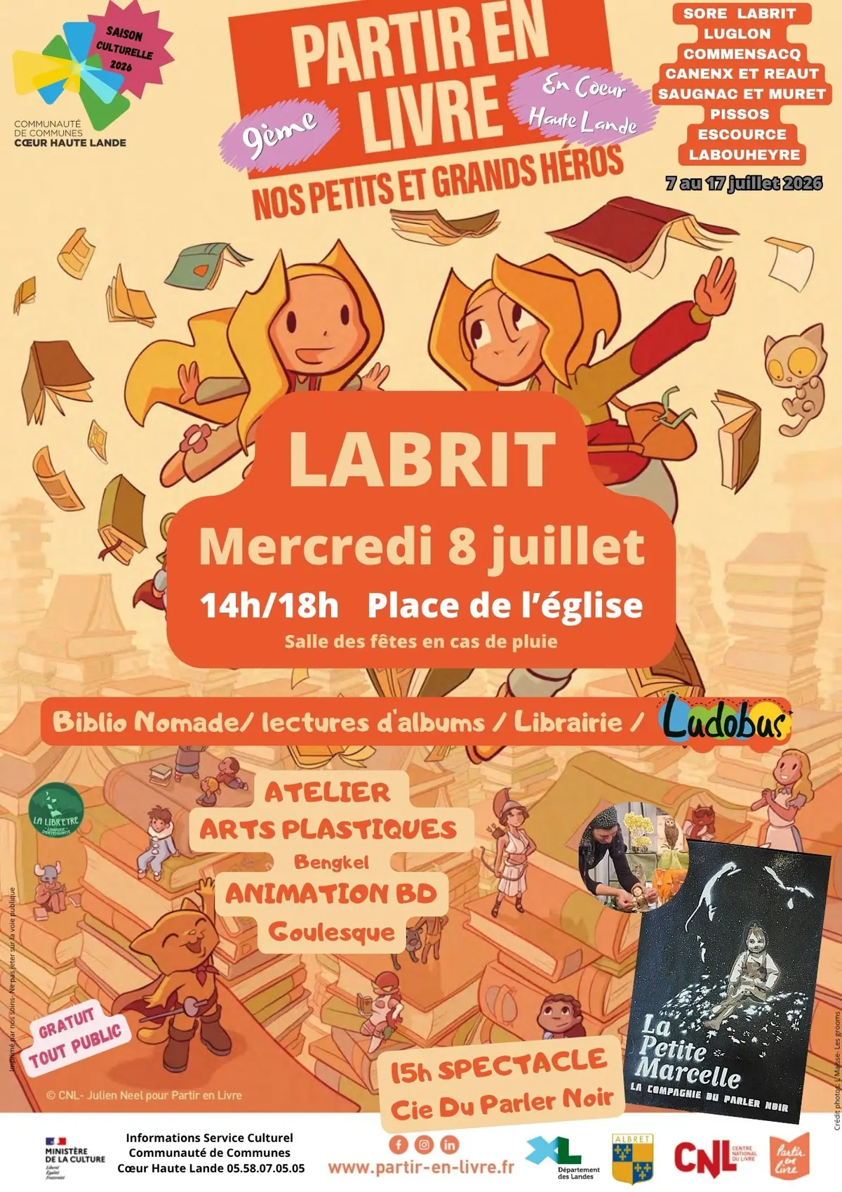 9ème Festival Partir en Livre en Coeur Haute Lande