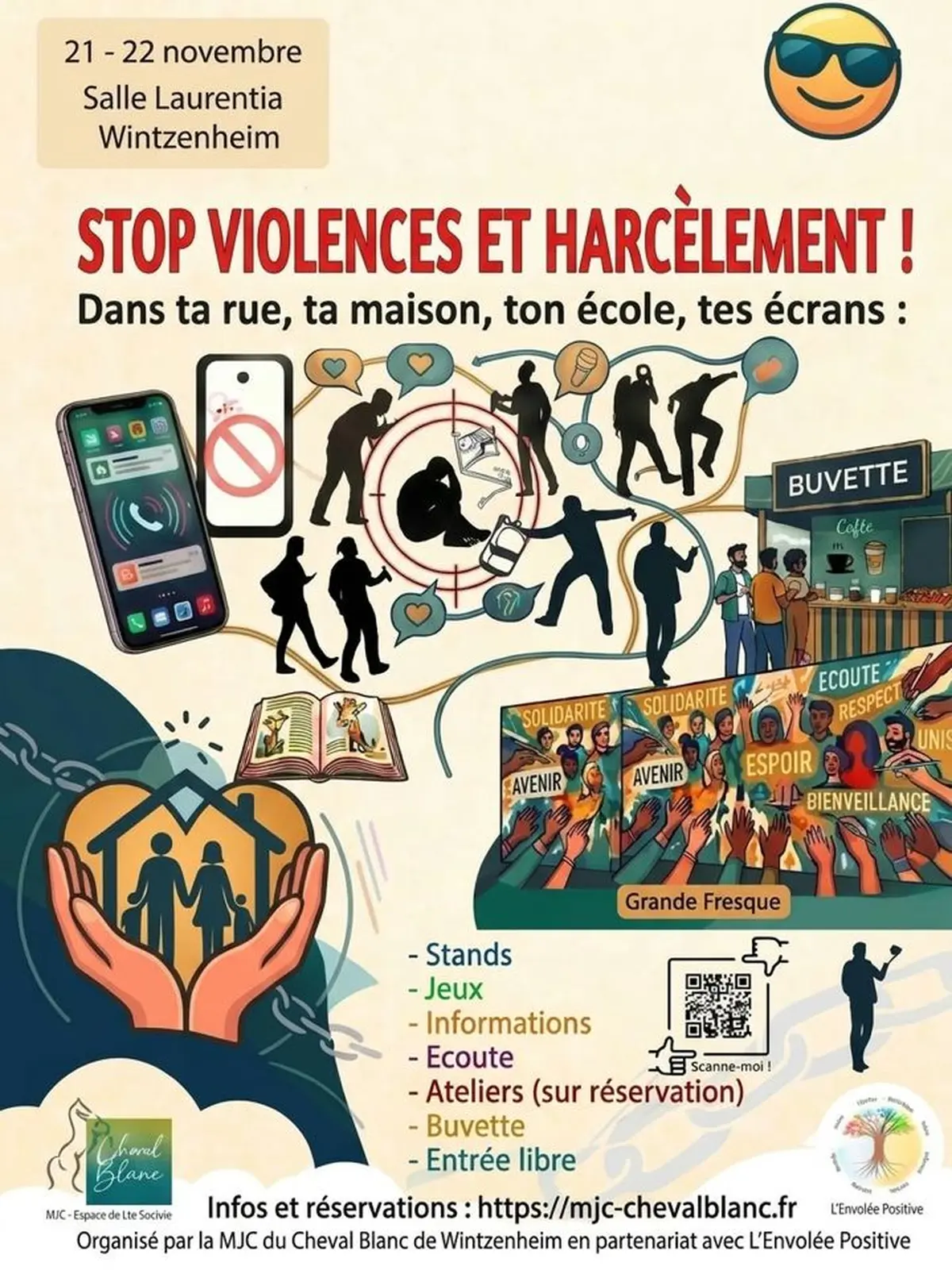 Stop Violences et Harcèlement : dans ta rue, ta maison, ton école, tes écrans !