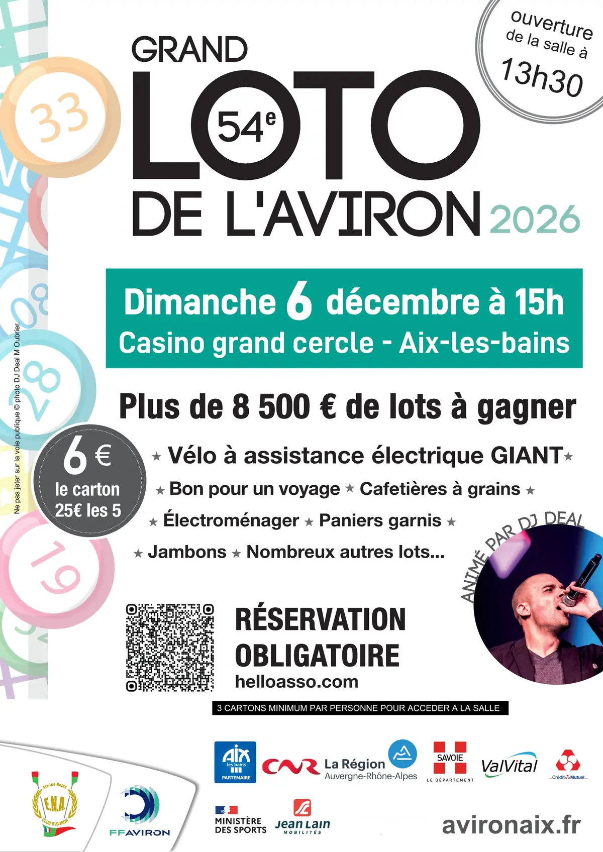 Grand Loto de l'Aviron d'Aix les Bains 