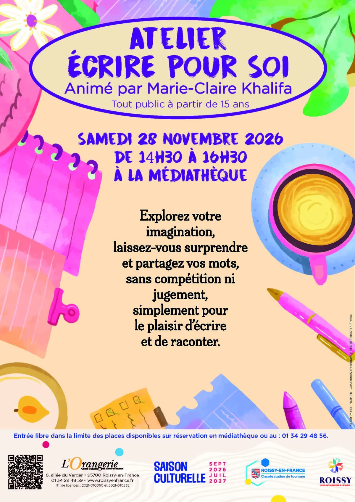 Atelier d'écriture Écrire pour soi