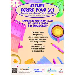 Atelier d'écriture Écrire pour soi