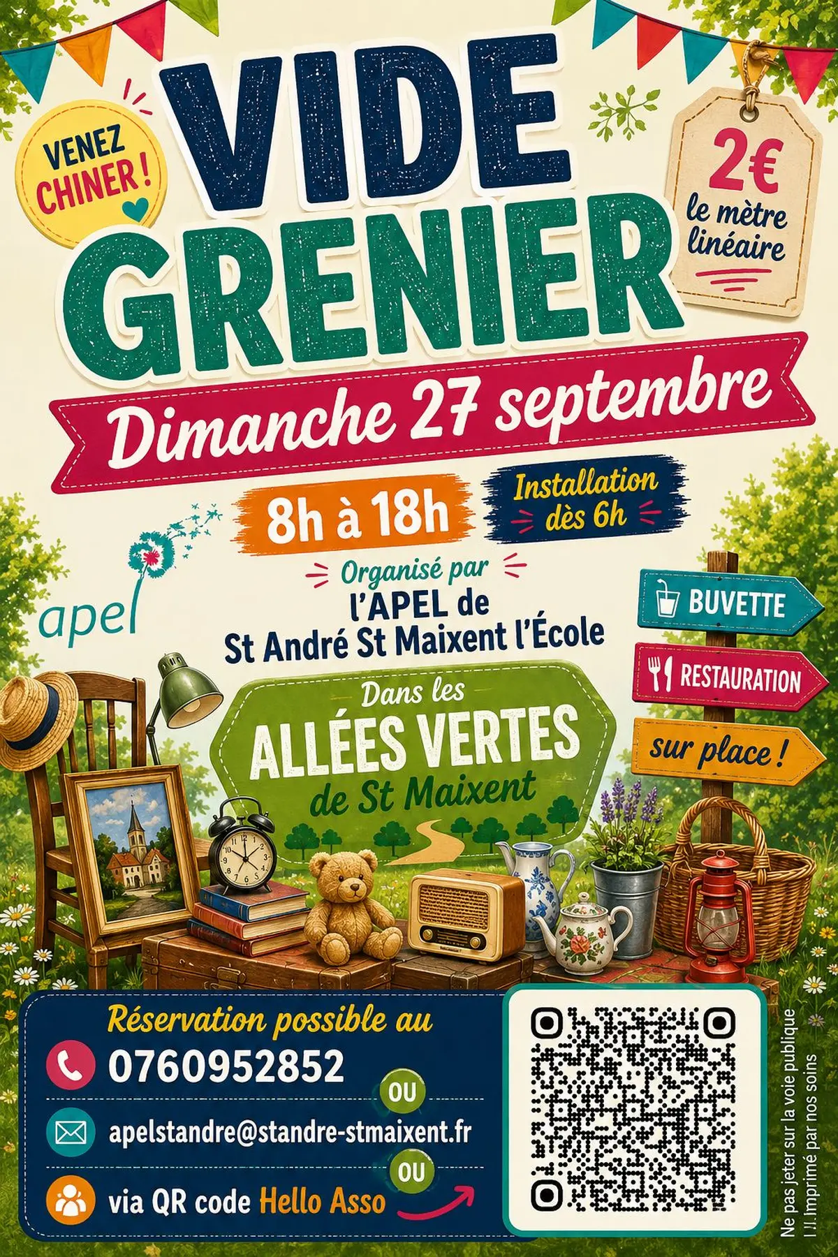 Vide grenier de l’Apel St Andre 
